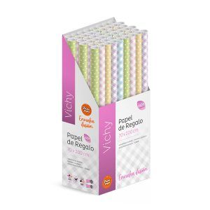 Rollos de papel de regalo VICHY y LUNARES