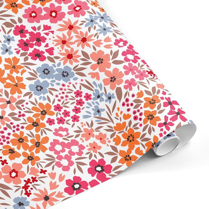 Rollo papel de regalo Flores Delicias–mckp